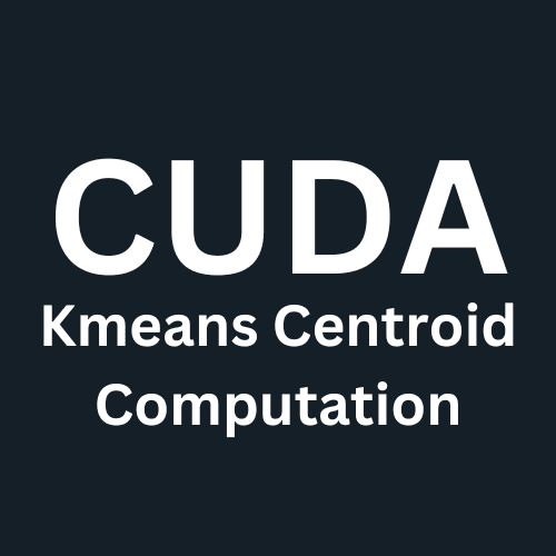 CUDA K-means centroid computation title card